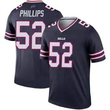 Youth Jordan Phillips Buffalo Bills Legend Navy Inverted Jersey