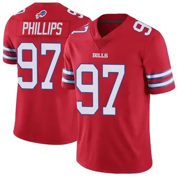 Youth Jordan Phillips Buffalo Bills Limited Red Color Rush Vapor Untouchable Jersey