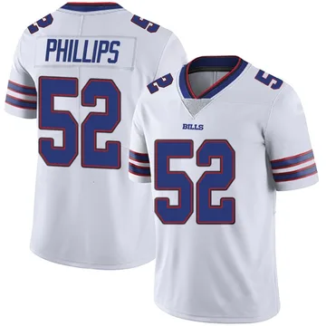 Youth Jordan Phillips Buffalo Bills Limited White Color Rush Vapor Untouchable Jersey