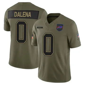 Youth Mac Dalena Buffalo Bills Limited Olive 2025 Salute to Service Jersey