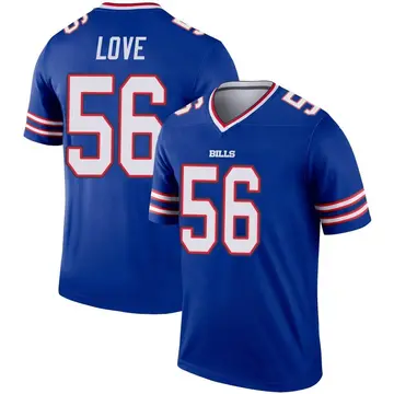 Youth Mike Love Buffalo Bills Legend Royal Inverted Jersey