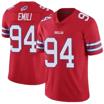 Youth Prince Emili Buffalo Bills Limited Red Color Rush Vapor Untouchable Jersey