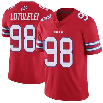 Youth Star Lotulelei Buffalo Bills Limited Red Color Rush Vapor Untouchable Jersey