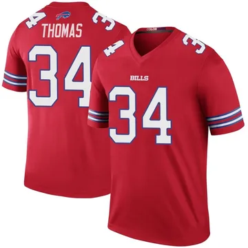 Youth Thurman Thomas Buffalo Bills Legend Red Color Rush Jersey