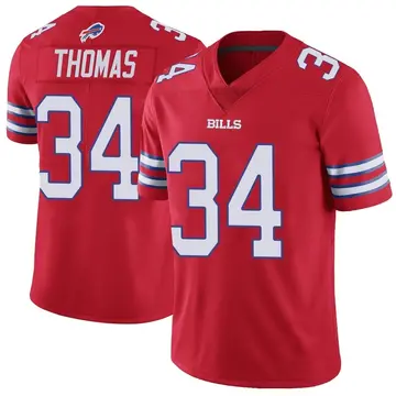 Youth Thurman Thomas Buffalo Bills Limited Red Color Rush Vapor Untouchable Jersey